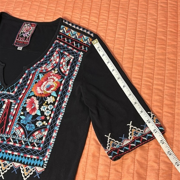 JOHNNY WAS LA MINA EMBROIDERED TOP size XS - Picture 11 of 13